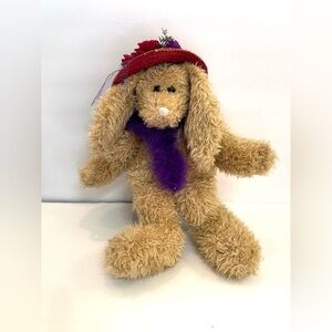 OOAK 1996 Boyd’s Bears Bunny Red Hat Society Large Rabbit Plush 19”